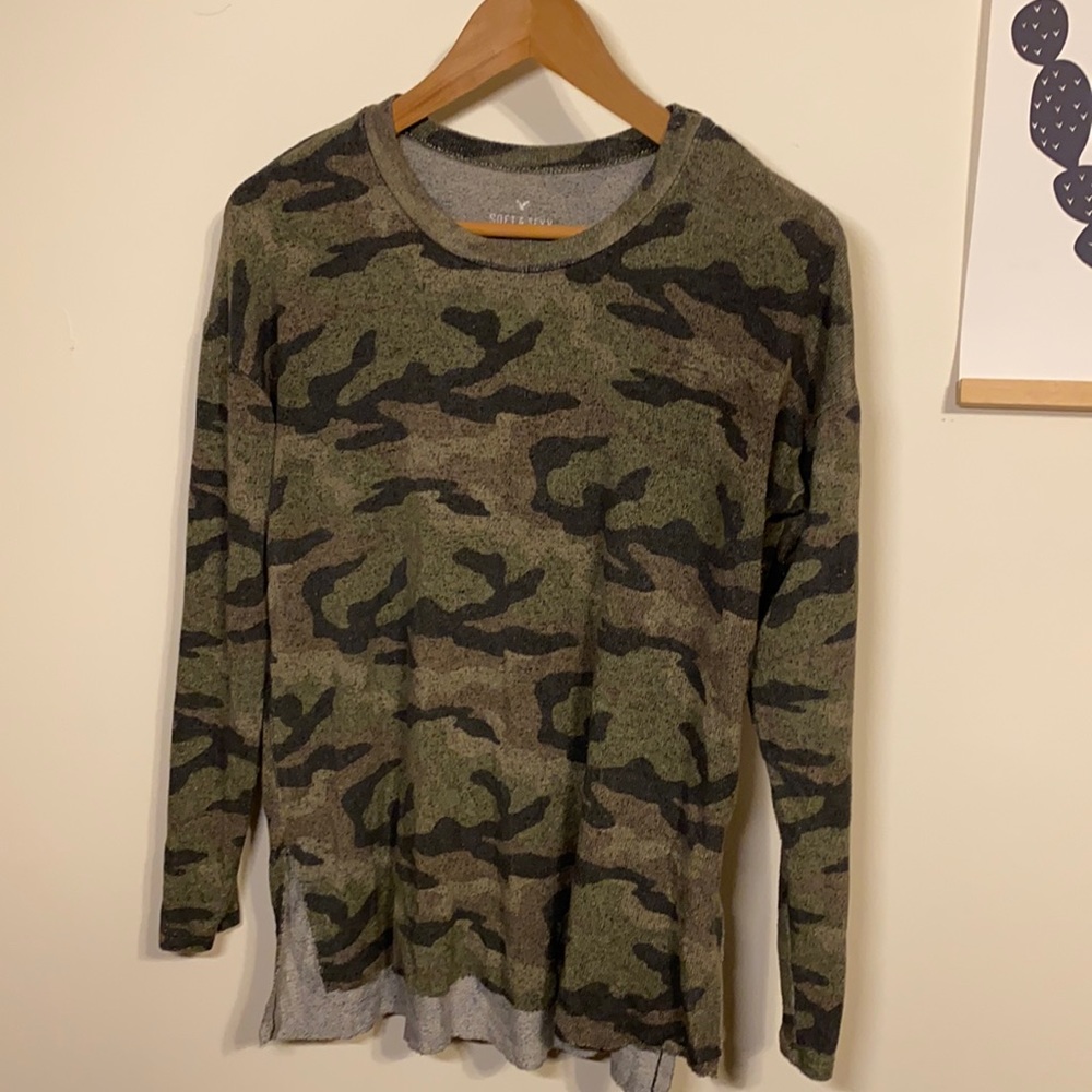 Super Soft Camo American Eagle Sweater